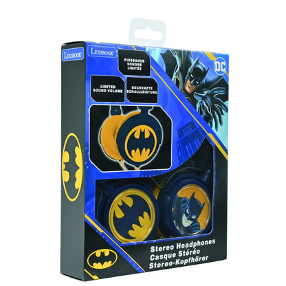 Lexibook Skládací drátová sluchátka Batman s limitem hlasitosti