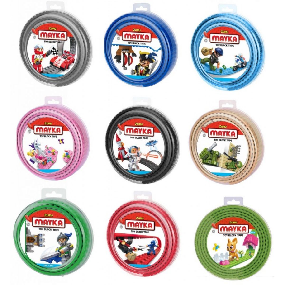 Mayka stavebnicová páska 1m tmavě zelená