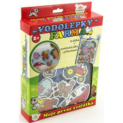 Teddies Moje první zvířátka Vodolepky Farma 12ks
