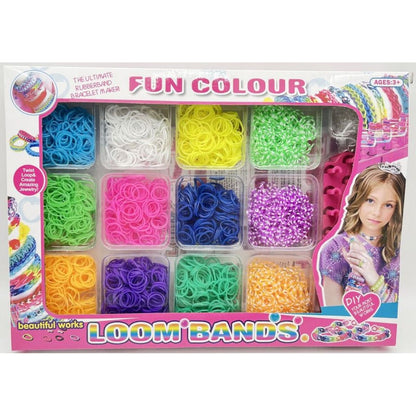 Alltoys Kreativní sada na výrobu náramků Loom Band 2400 ks