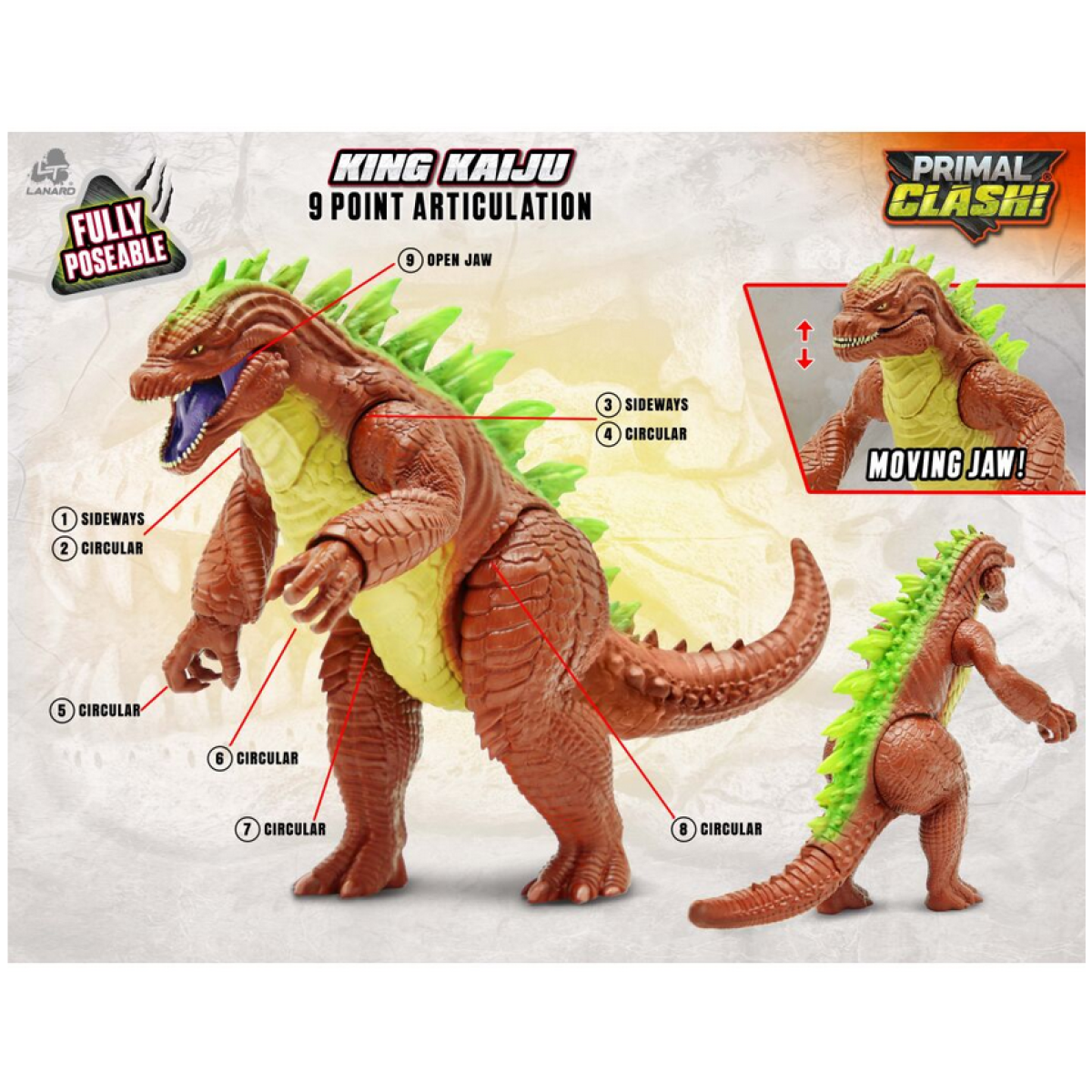 Primal Clash King Kaiju figurka 43 cm