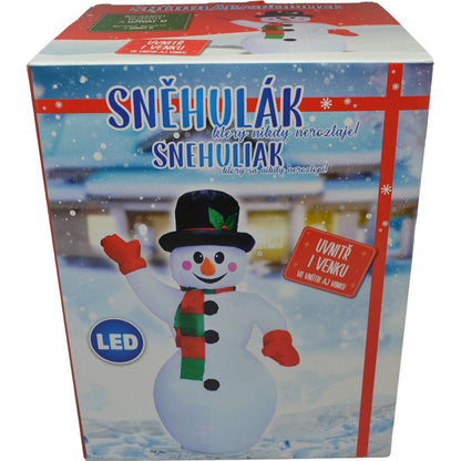 Sparkys Nafukovací svítící mávající sněhulák 187 cm