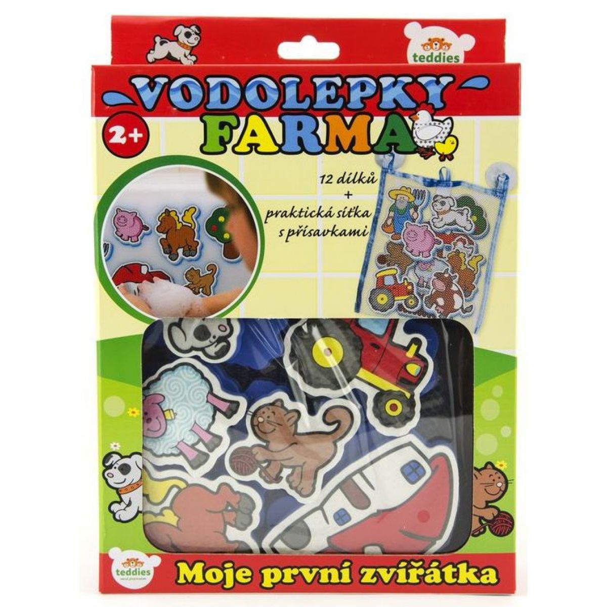 Teddies Moje první zvířátka Vodolepky Farma 12ks
