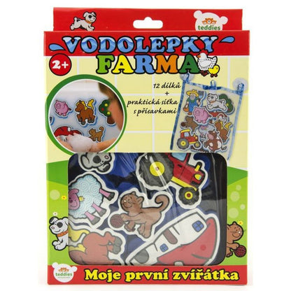 Teddies Moje první zvířátka Vodolepky Farma 12ks
