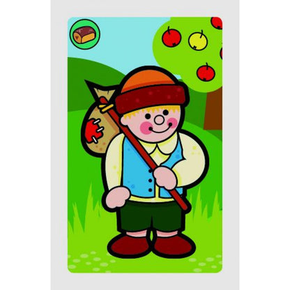 Teddies Černý Petr Moje první zvířátka - červené se zvířátky