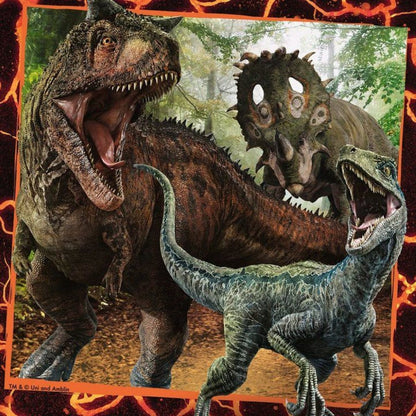 Ravensburger Puzzle Premium Jurský svět Zánik říše 3 x 49 dílků