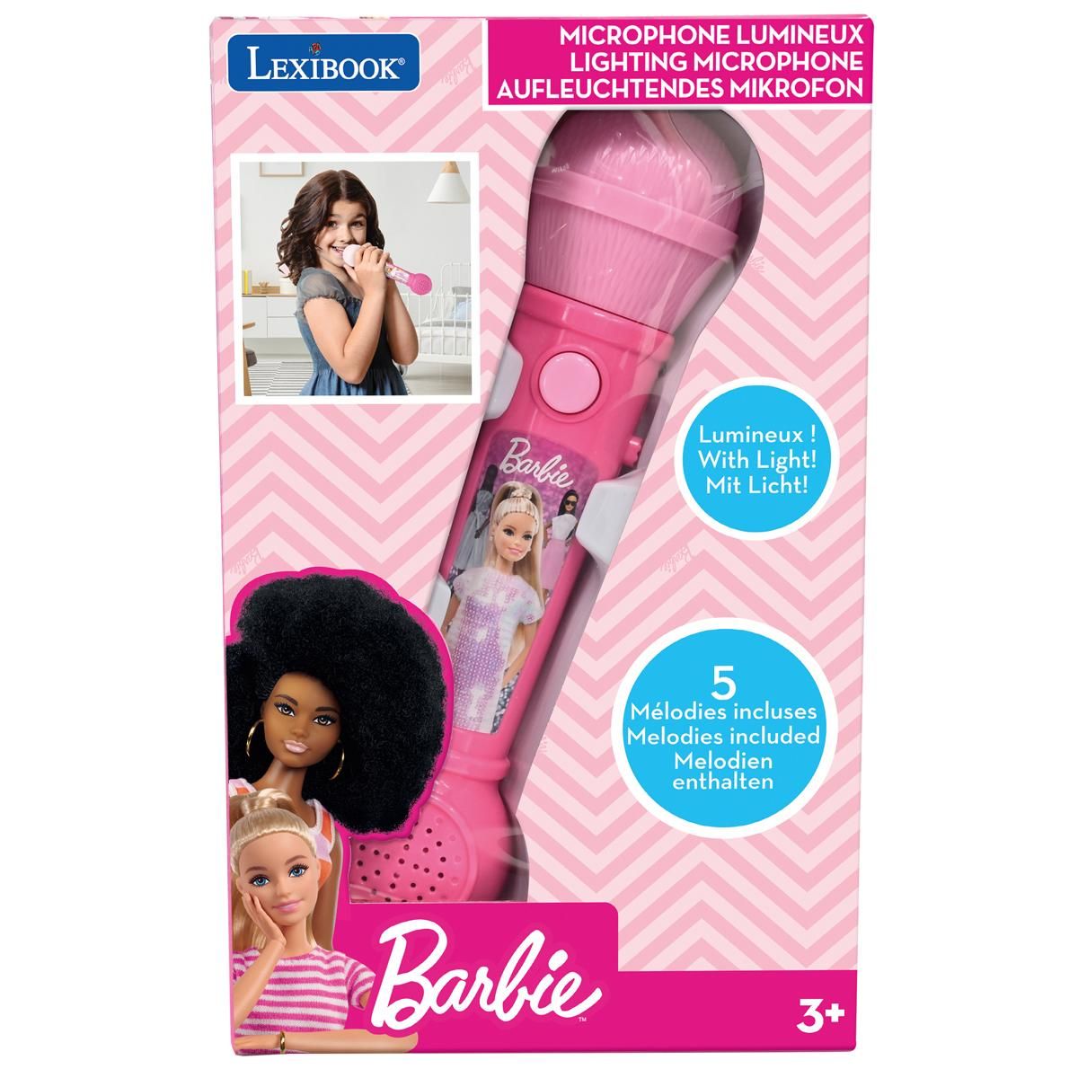 Lexibook Svítící mikrofon Barbie s melodiemi
