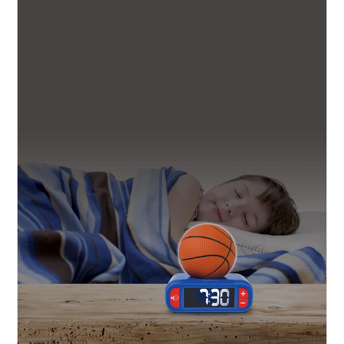 Lexibook Budík Basketbal se svítícím míčem