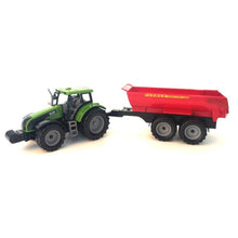 Alltoys Traktor na setrvačník s valníkem zelený
