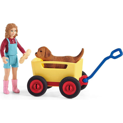 Schleich 42543 Výlet s ručním vozíkem