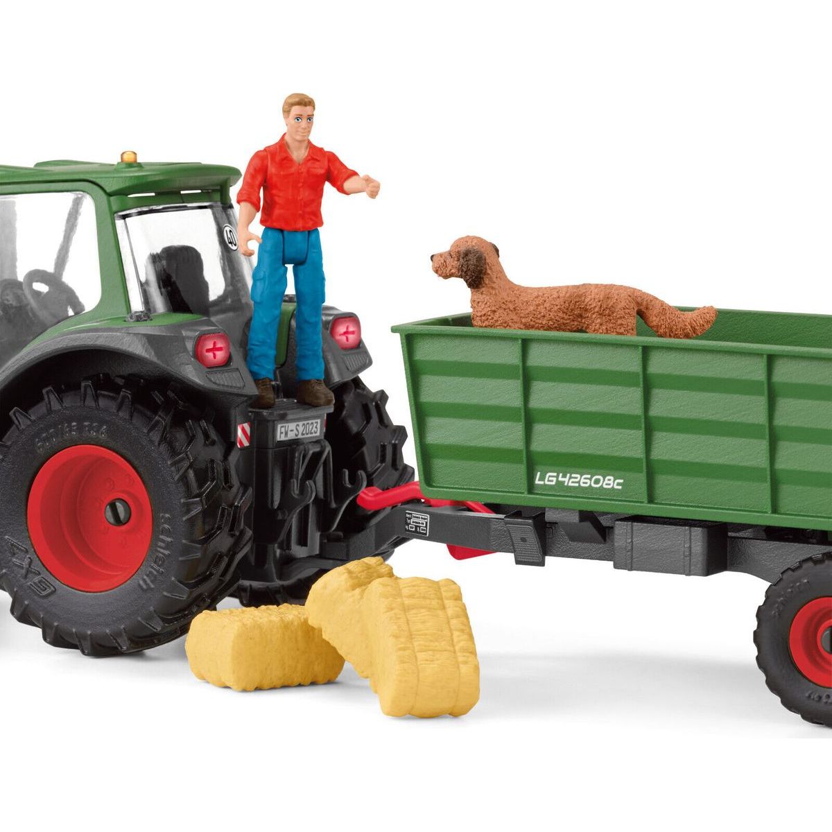 Schleich 42608 Traktor s přívěsem