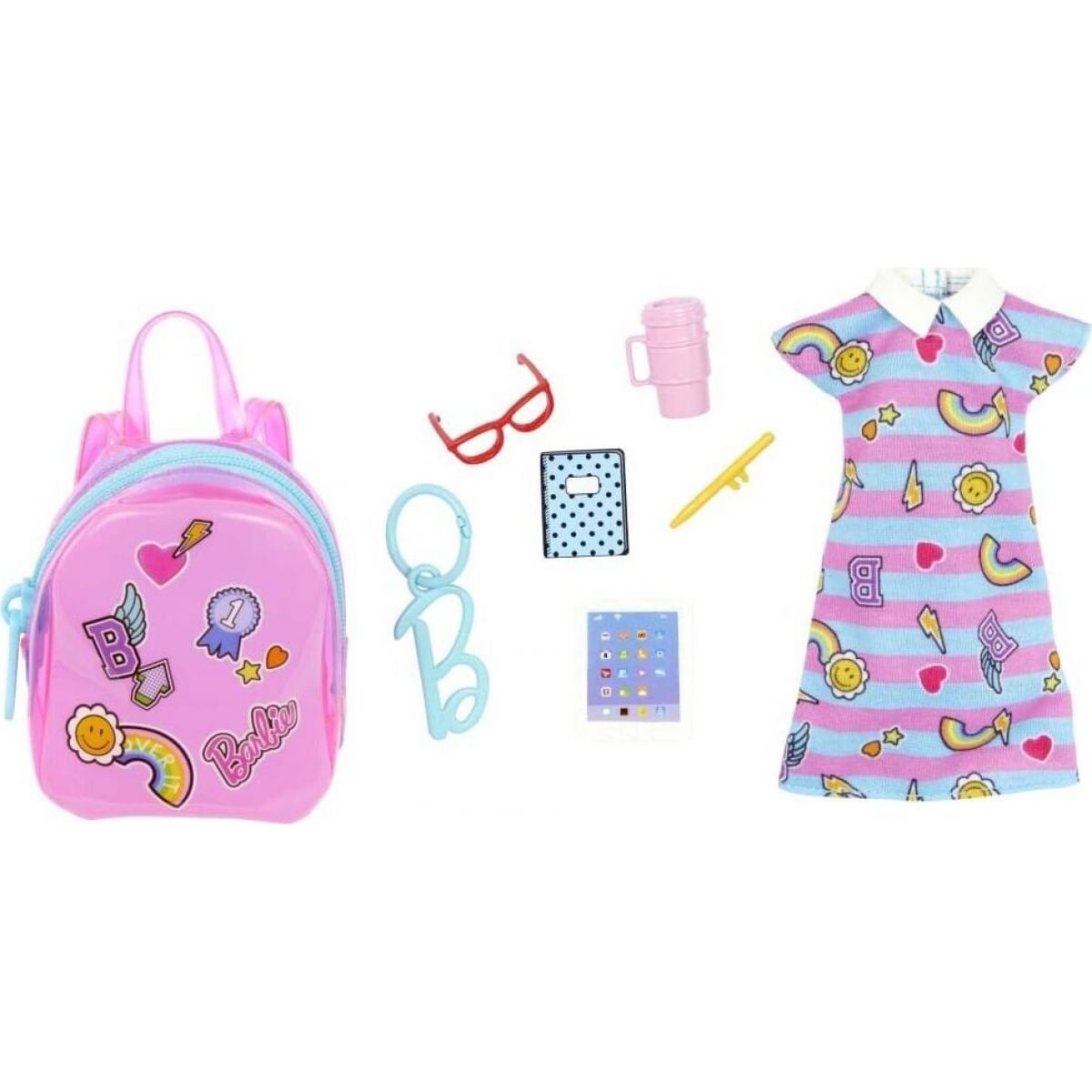 Mattel Barbie batoh kabelka s oblečkem a doplňky batůžek