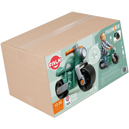 Falk Odrážedlo motorka Premier vintage zelené