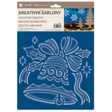 Kreativní plastové šablony - mix motivů 25 x 35 cm č.4