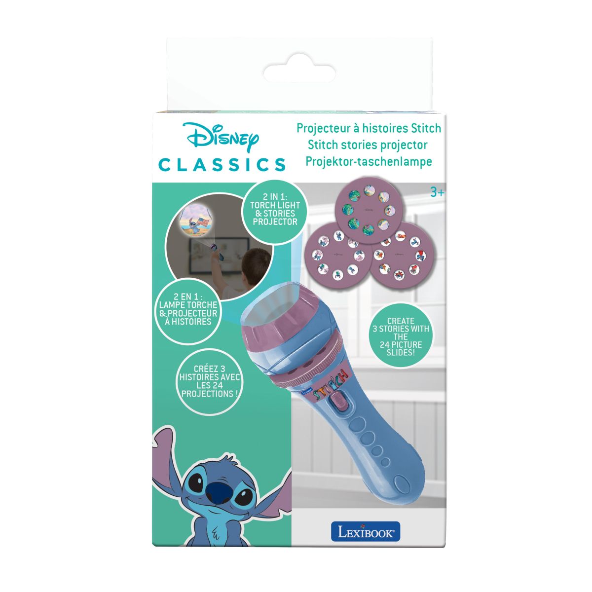 Lexibook Baterka s projektorem příběhů Stitch