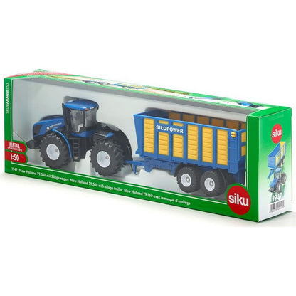 Siku Farmer Traktor New Holland s přívěsem Joskin 1:50