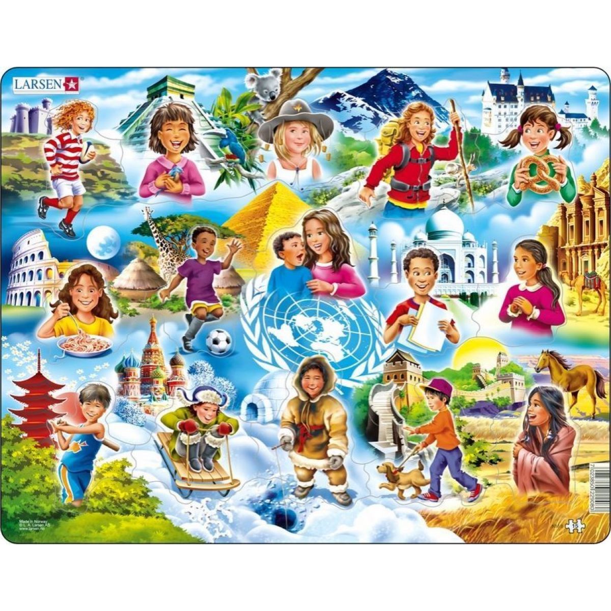 Larsen Puzzle Děti ve světě