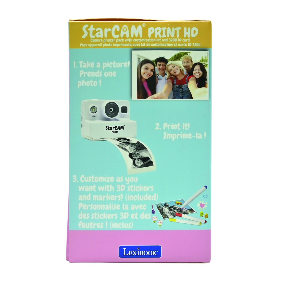 Lexibook Dětský instantní HD fotoaparát StarCAM s tiskárnou