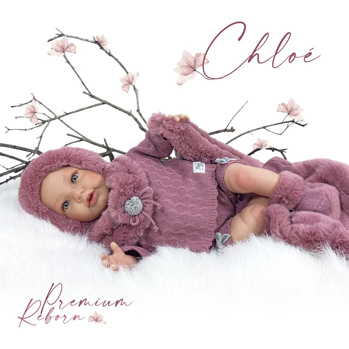 Nines Reborn Premium Chloe 48 cm 30215 - Poškozený obal