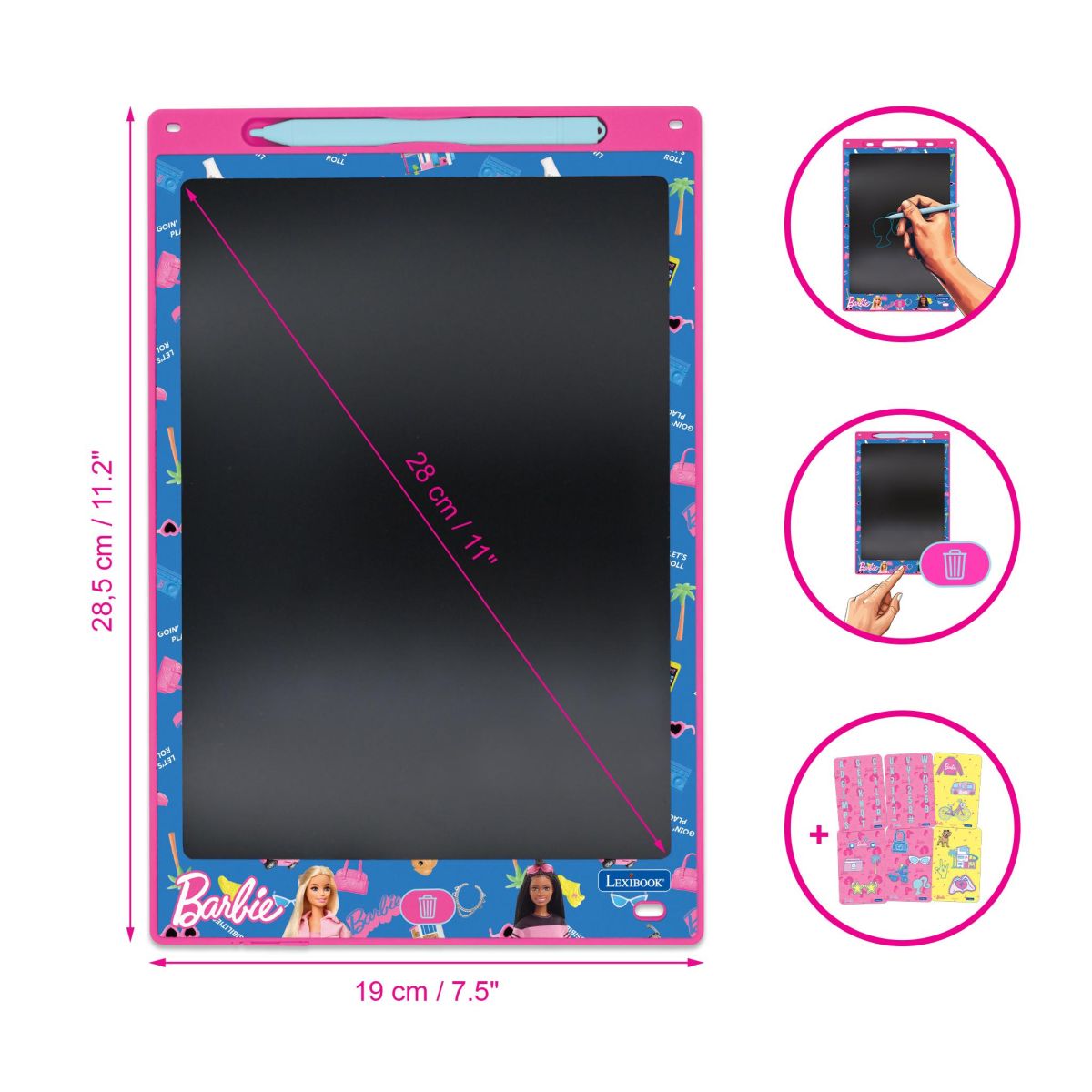 Lexibook Kreslicí tablet Barbie s E-inkem