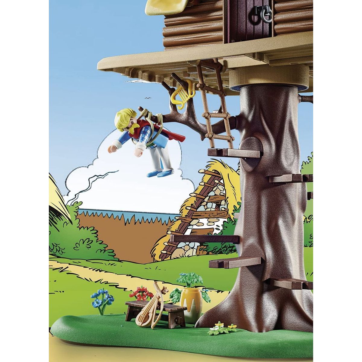 PLAYMOBIL® 71016 Asterix Trubadix a dům na stromě