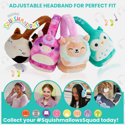 Squishmallows Plush Bluetooth Headphones - Cam