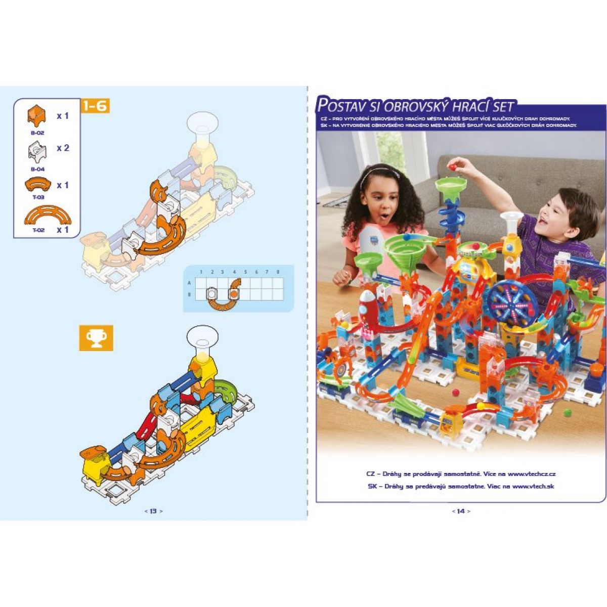 Vtech Kuličková dráha Blesk - Dvojitý skok CZ SK