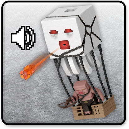 Mattel Minecraft velká figurka Ghast s ohnivou koulí