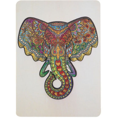 Craft Creative Dřevěné puzzle Slon 132 dílků