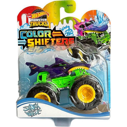 Mattel Hot Wheels Monster Trucks Color Shifters 9 cm Shark Wreak