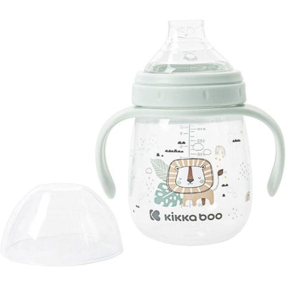 KikkaBoo Hrnek se silikonovým pítkem 240ml 6m+ Savanna Mint