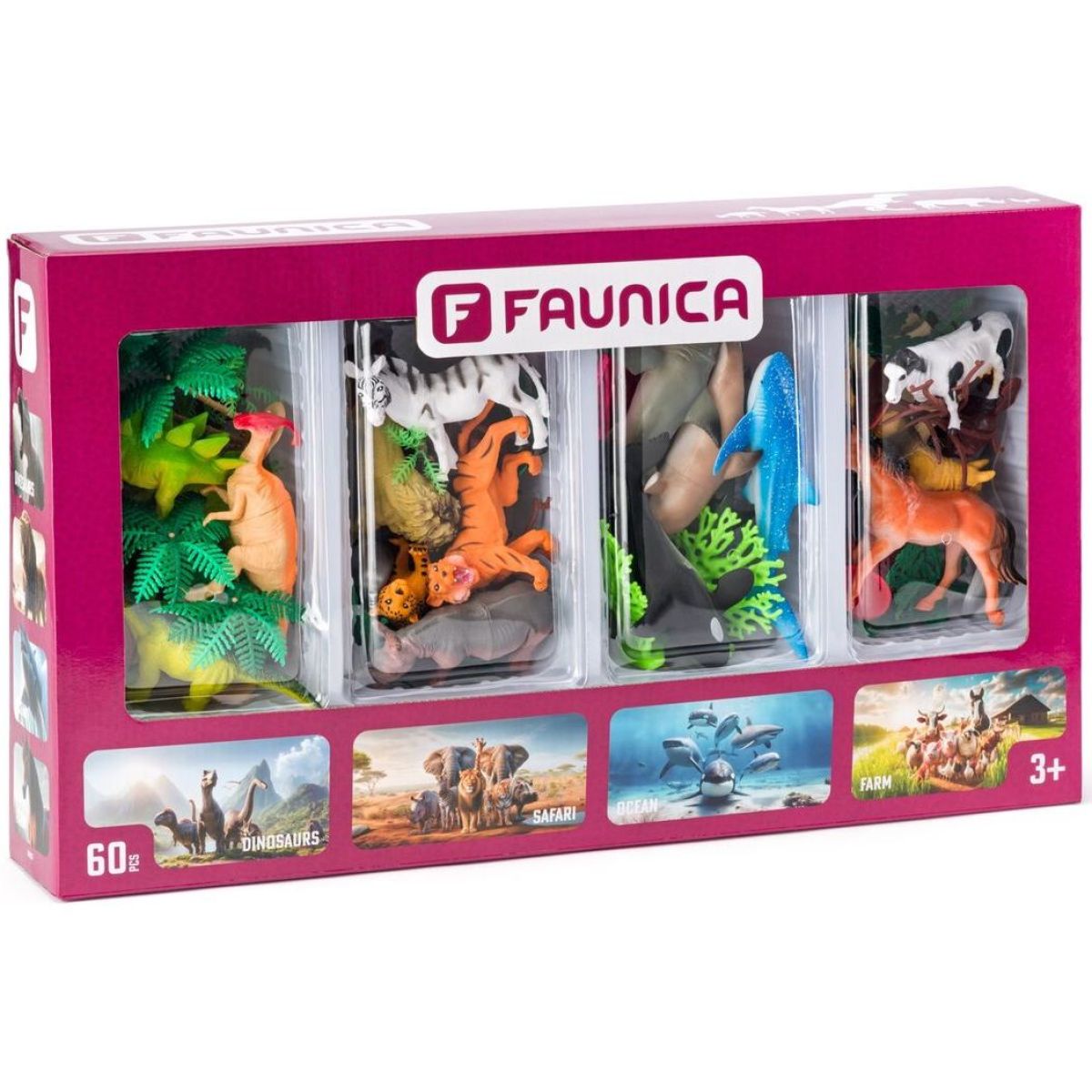 Faunica Planeta zvířat figurky - sada 4 světů