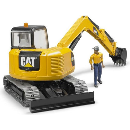Bruder 2466 Minibagr CAT s figurkou 1:16