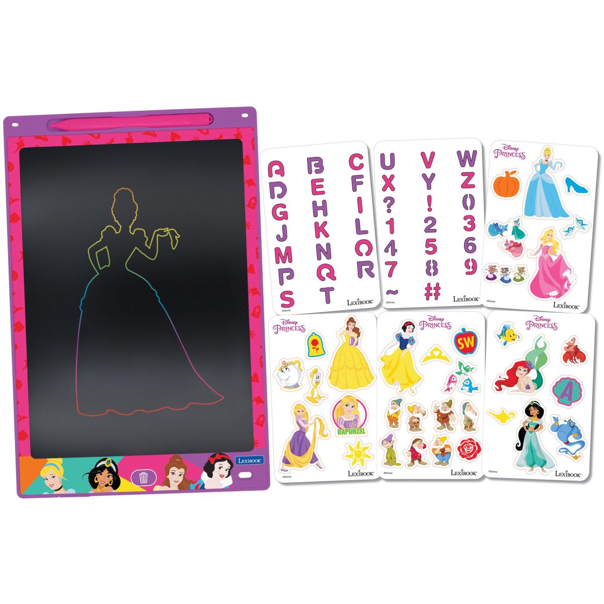Lexibook Kreslicí tablet Disney princezny s E-inkem