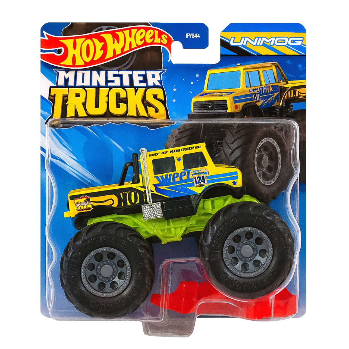 Hot Wheels Monster trucks kaskadérské kousky 024 Unimog
