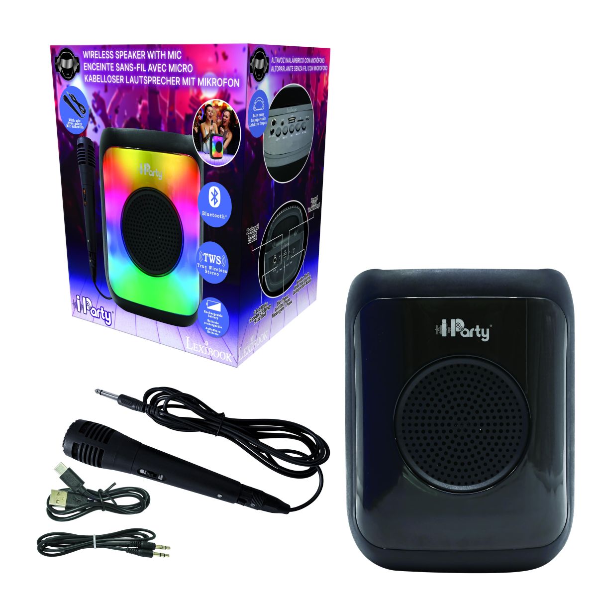 Lexibook Bluetooth karaoke reproduktor s mikrofonem malý