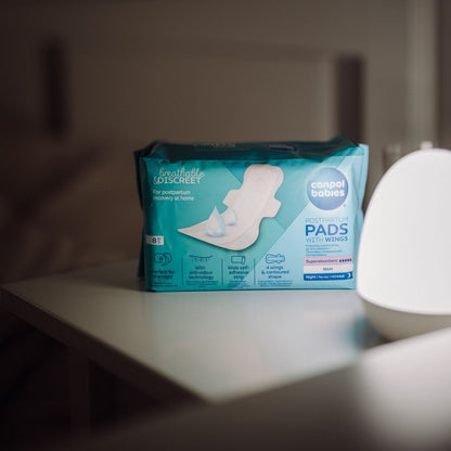 Canpol babies Poporodní vložky s křidélky noční 8 ks