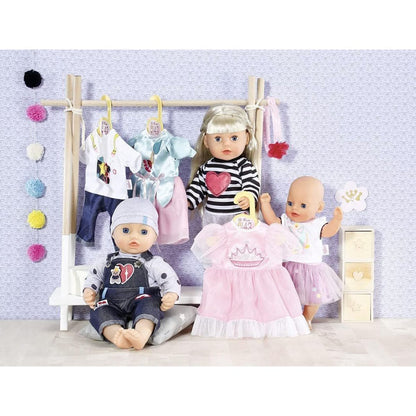 Dolly Moda Růžová teplákovka s kočičkou, 36 cm