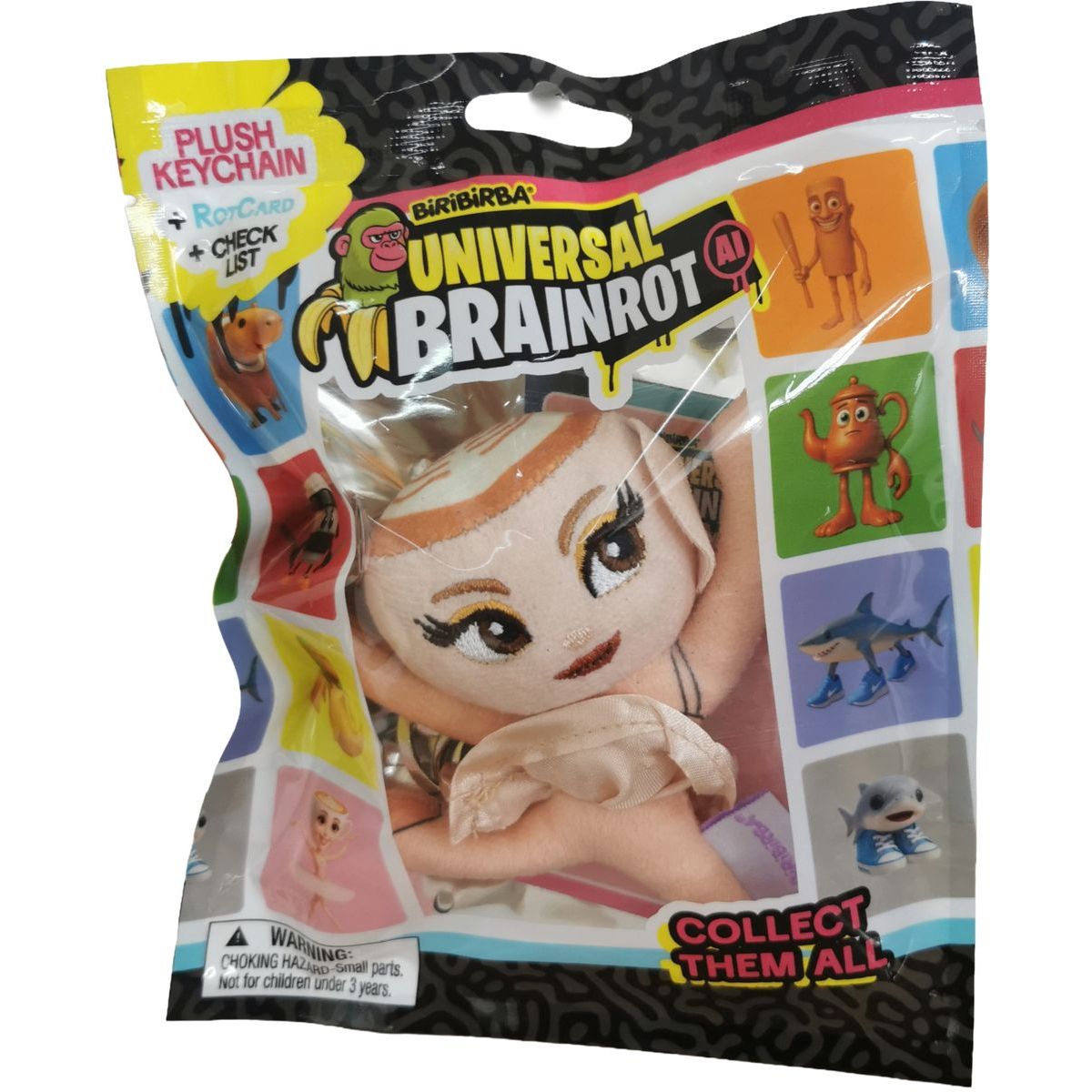 Brainrot Plyšová klíčenka 10 cm Ballerina Capuccina