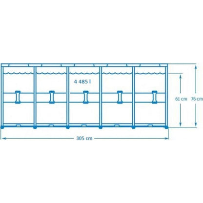 Intex 28200 Bazén kruhový s konstrukcí 305 x 76cm - Poškozený obal