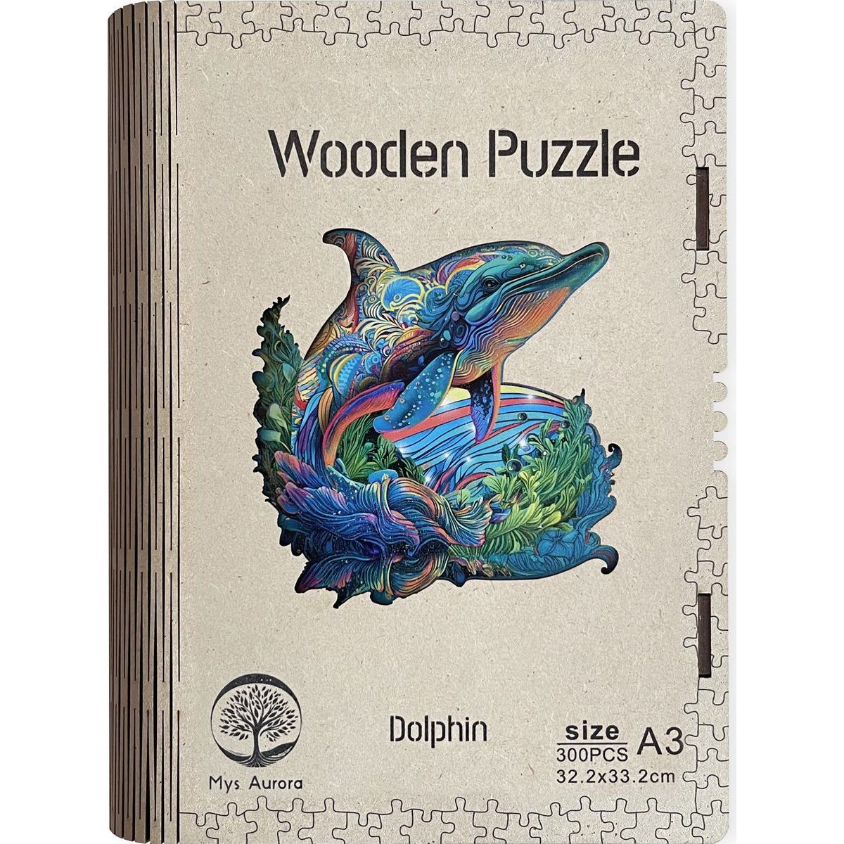 Epee Wooden puzzle Dolphin A3