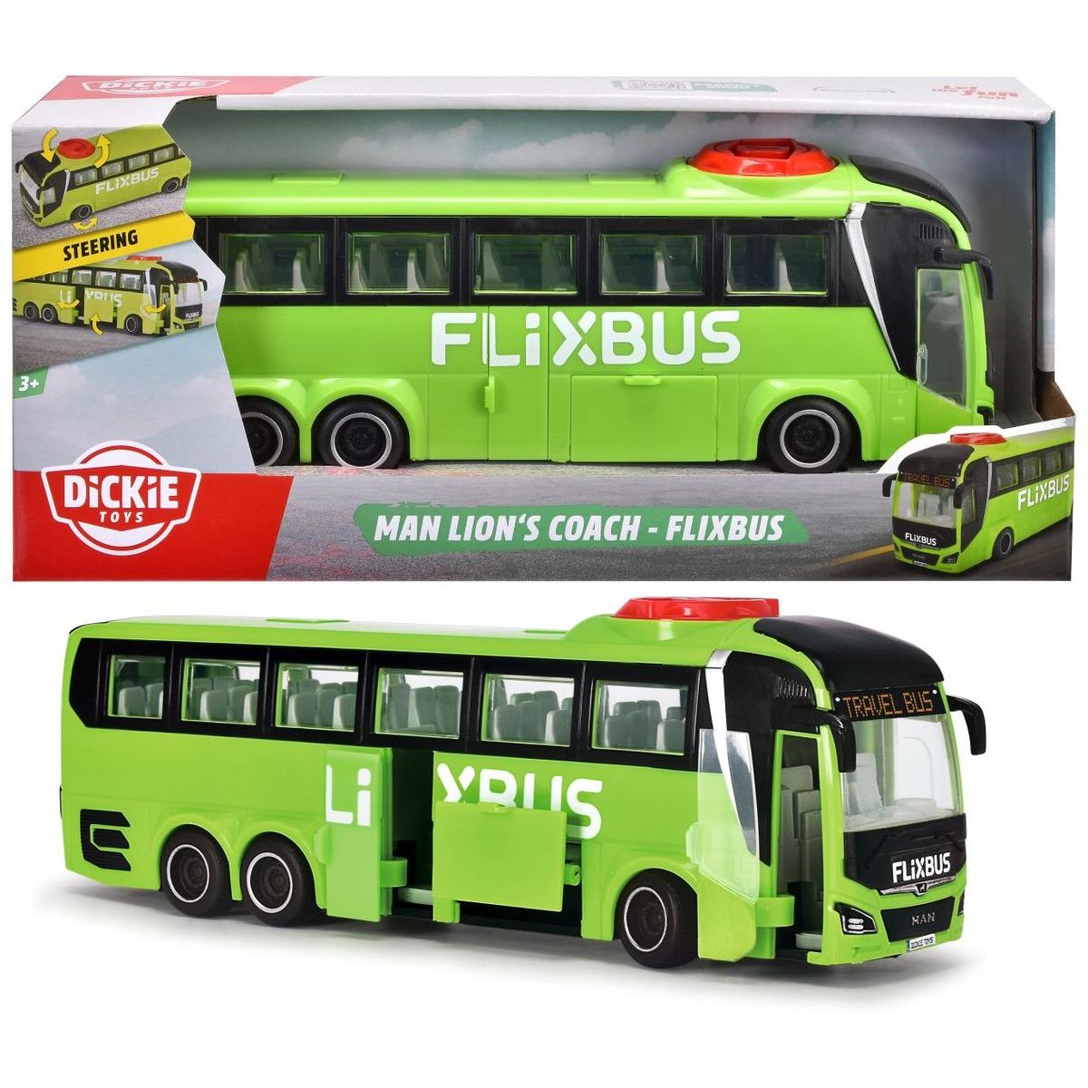 Dickie Autobus MAN Flixbus 26,5 cm