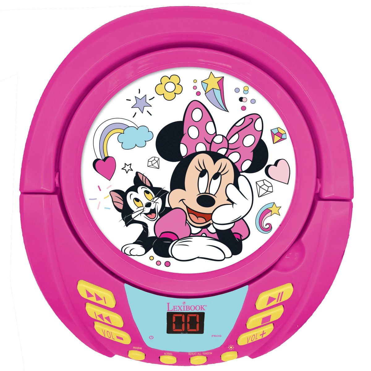 Lexibook CD přehrávač Minnie s bluetooth a světelnými efekty