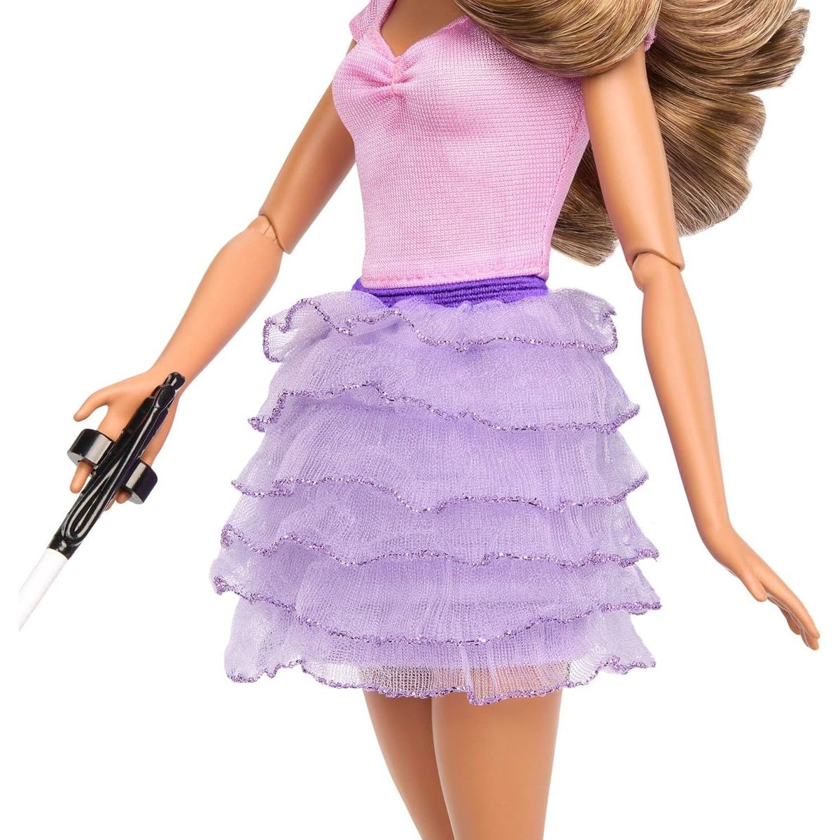 Barbie Modelka - fialová sukně s volánky