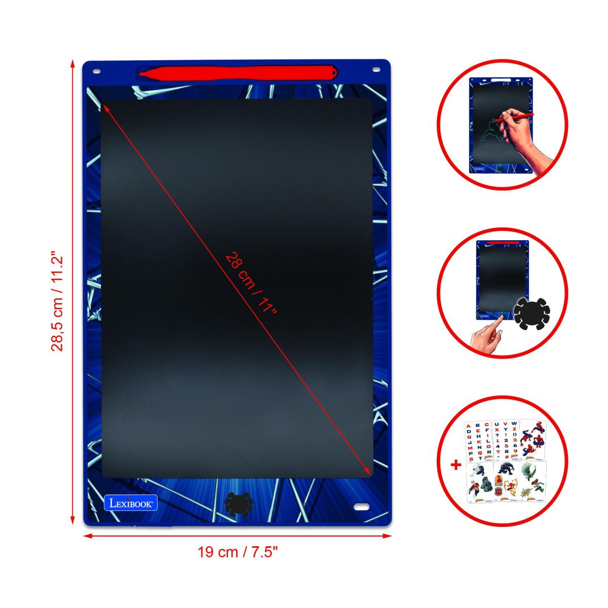 Lexibook Kreslicí tablet Spiderman s E-inkem