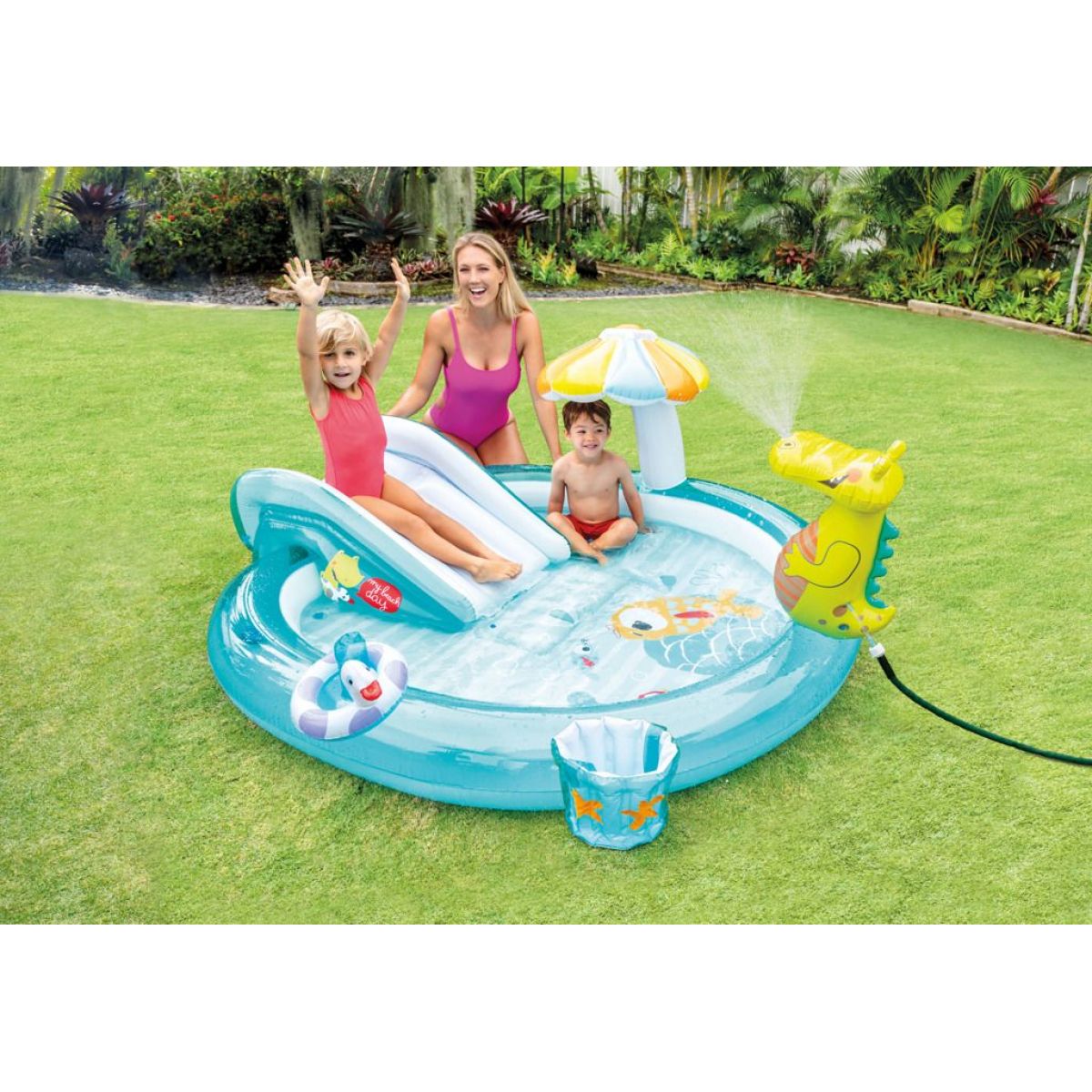 Intex 57165NP Centrum hrací krokodýl 201 x 170 x 84 cm - Poškozený obal