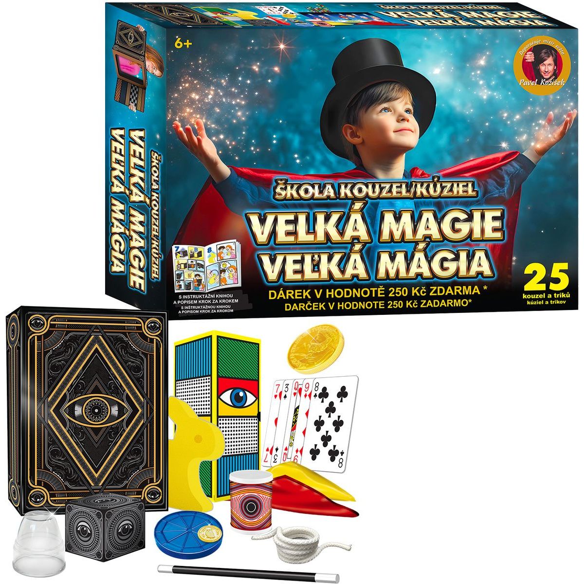Sparkys Škola kouzel - Velká magie 25 triků + Dárek v hodnotě 250Kč