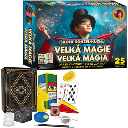 Sparkys Škola kouzel - Velká magie 25 triků + Dárek v hodnotě 250Kč