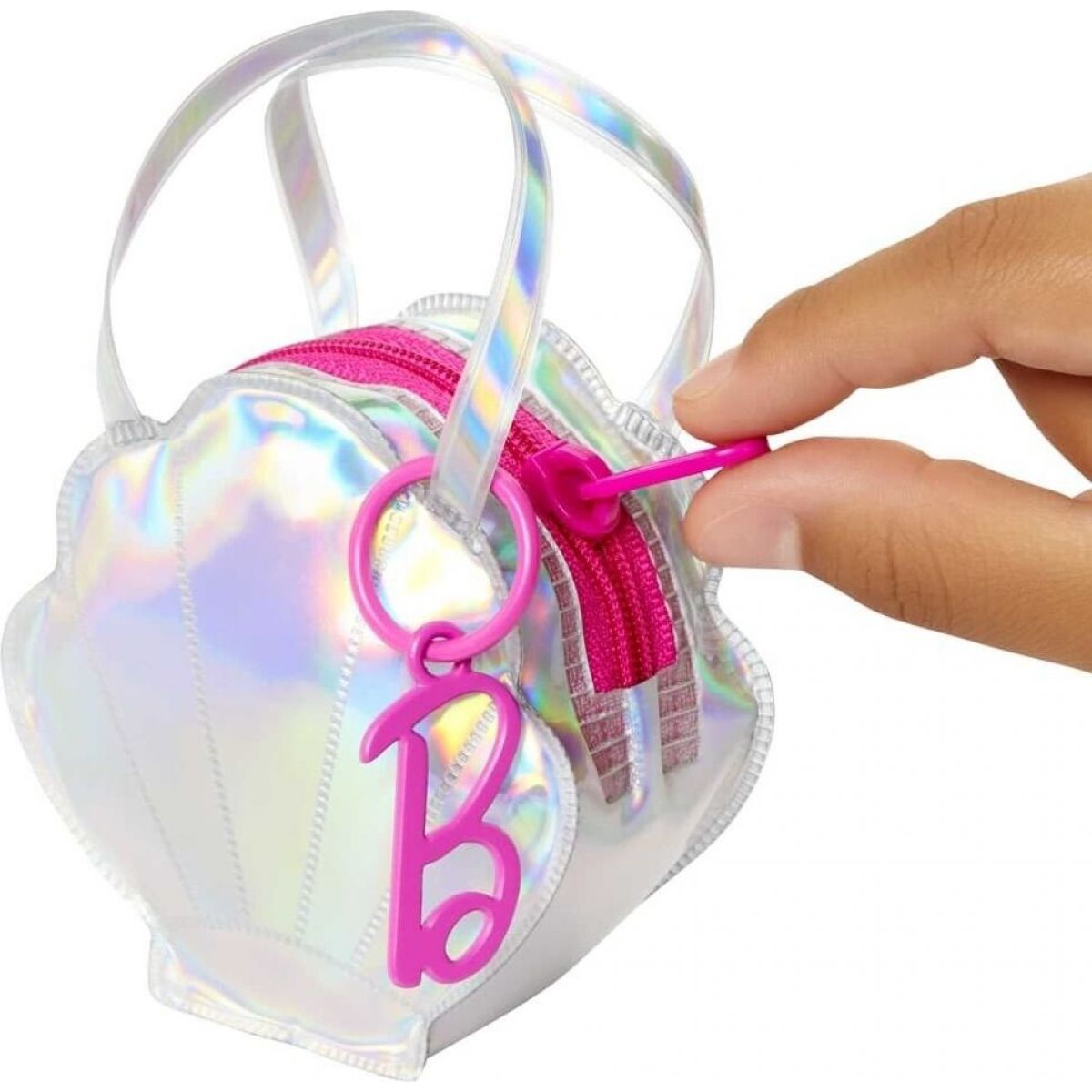 Mattel Barbie batoh kabelka s oblečkem a doplňky kabelka mušle