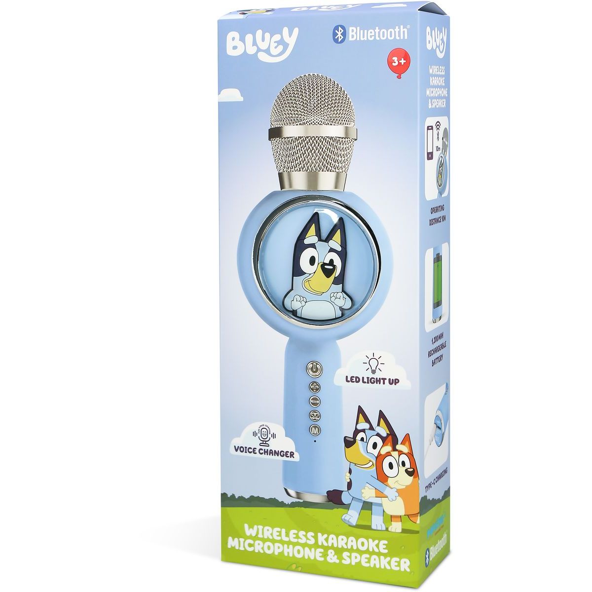 OTL Technologies Bluey PopSing LED Karaoke Mic